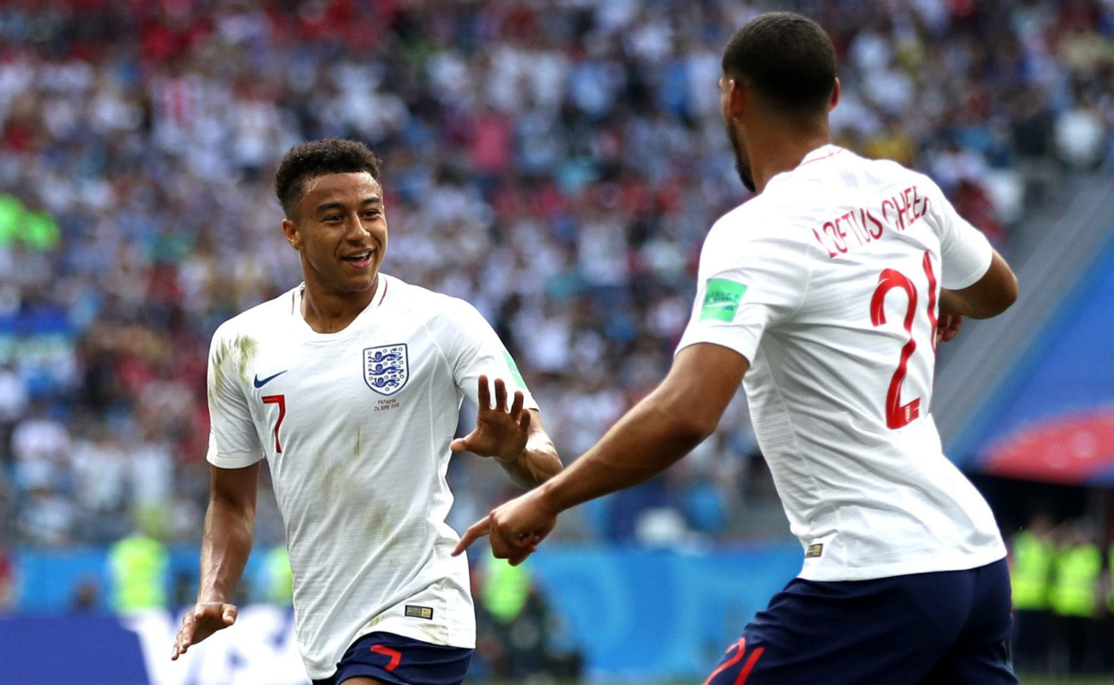 Jesse Lingard has been a tireless runner in the England midfield and scored one of the goals of the World Cup against Panama (Getty Images)