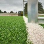 Artificial grass football pitch showcasing its green surface