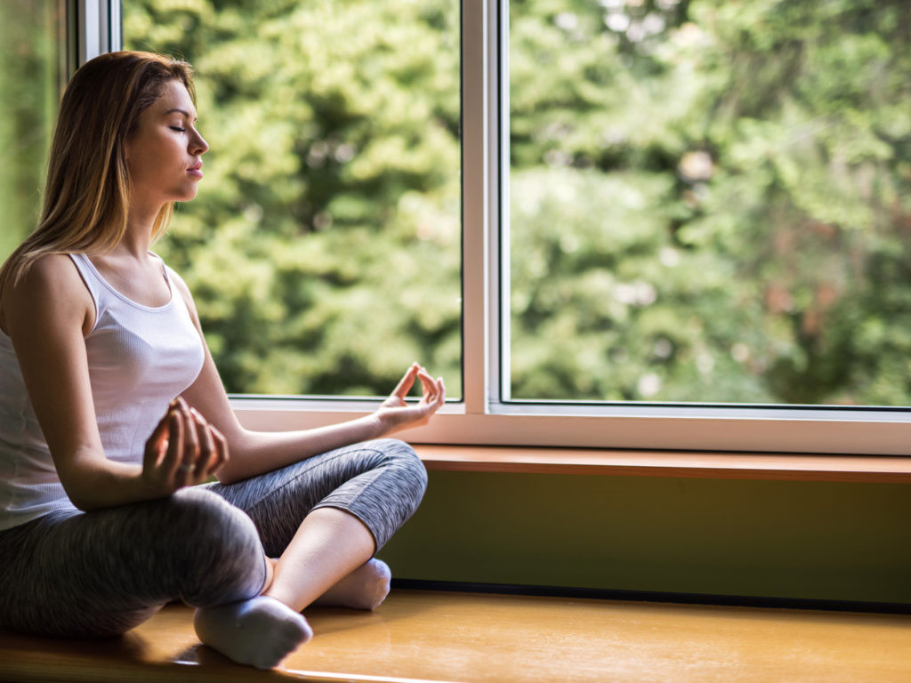 Breathing exercise demonstration