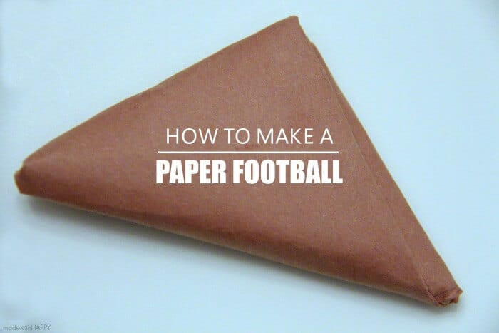 Paper football goal post materials