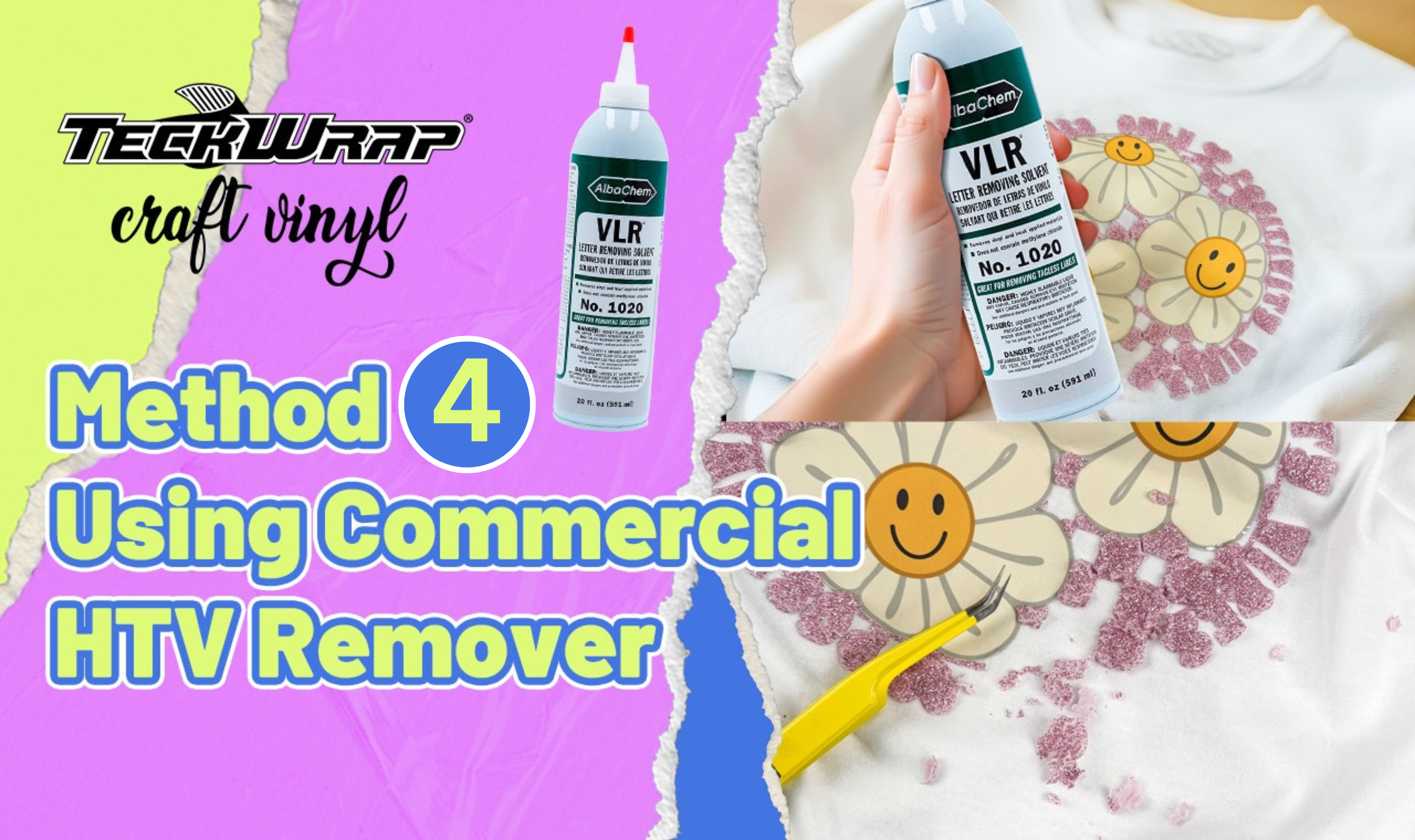HTV remover to remove vinyl from shirt
