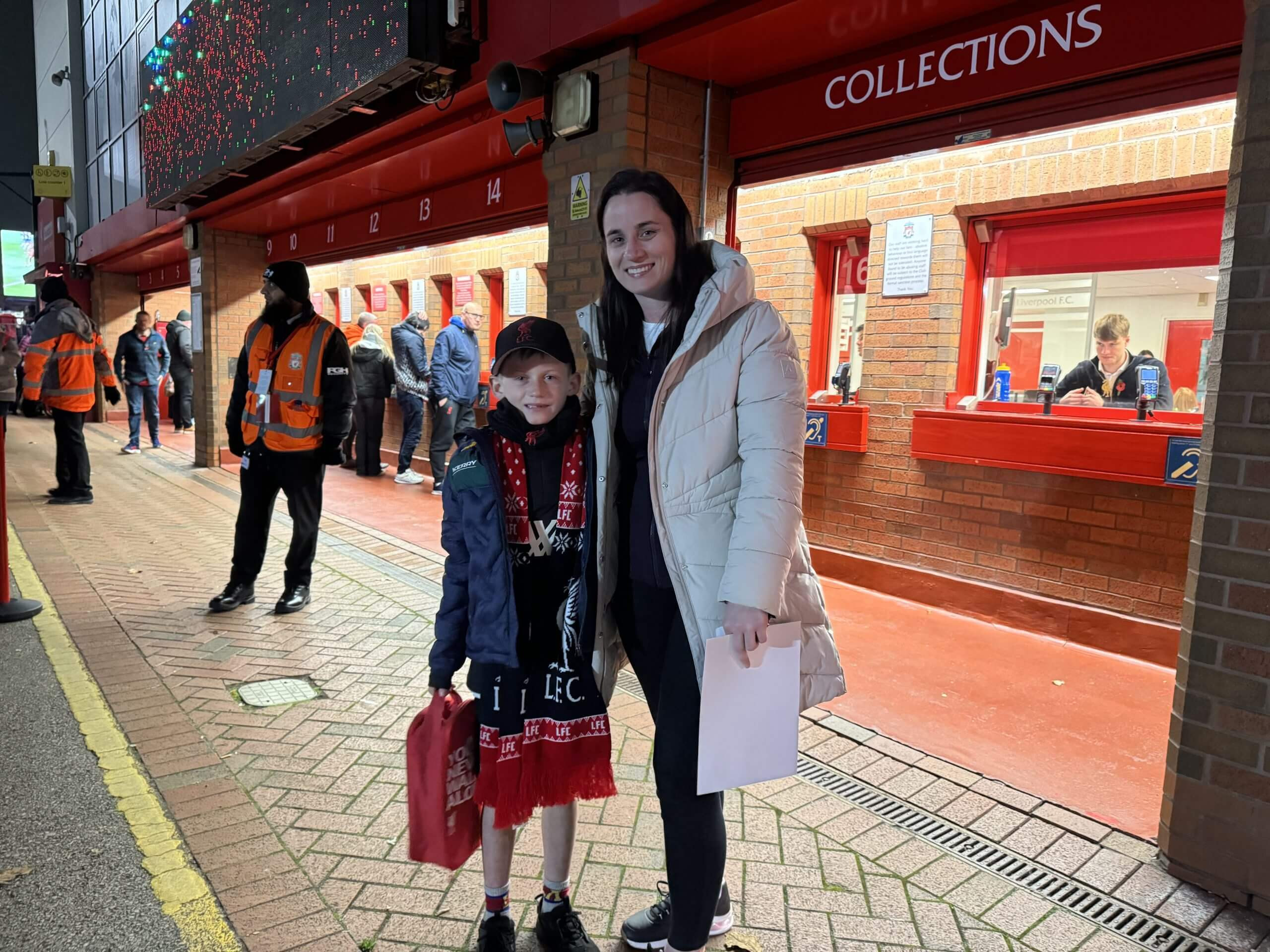 Liz O’Driscoll and her son Liam, who were the victims of a ticket-touting scam