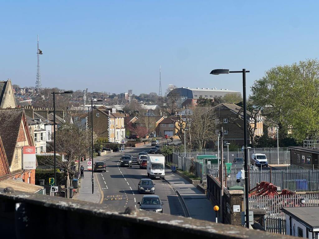 Selhurst Park view from Selhurst station