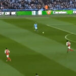 Inside of the foot first touch in football