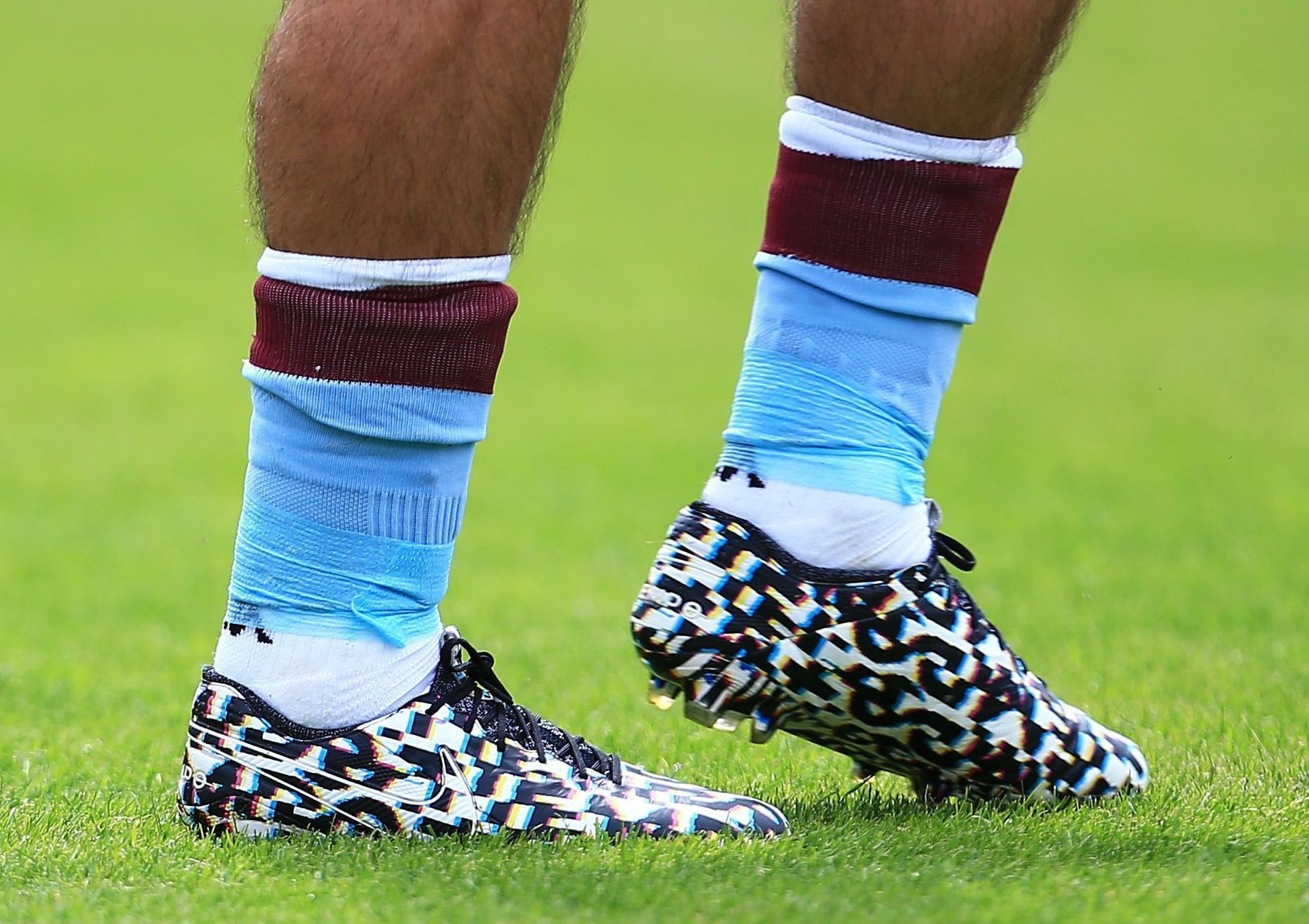 Jack Grealish wearing low football socks