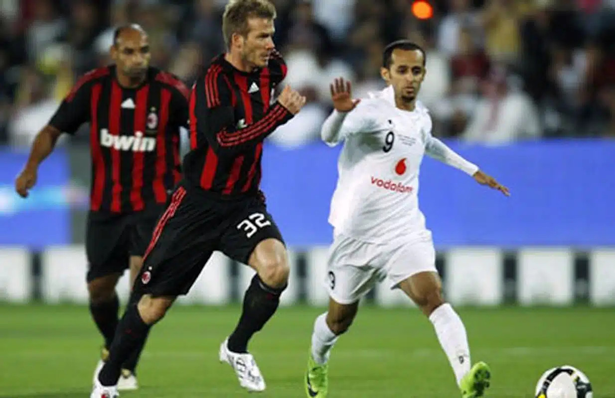 Jafal Rashed Al-Kuwari in a Qatar national team jersey