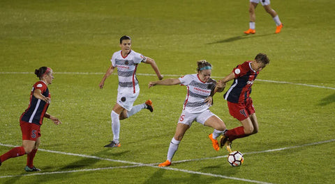 A football player in action