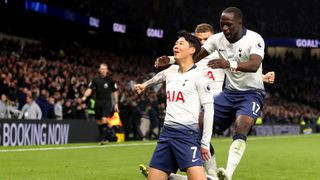 Tottenham's Son Heung-min celebrating a Premier League goal, showcasing the excitement of football