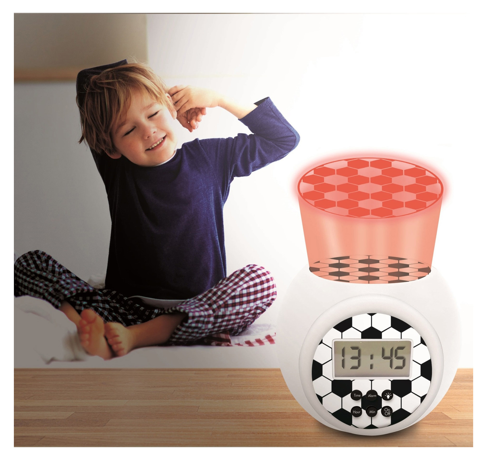 Football Alarm Clock Projector