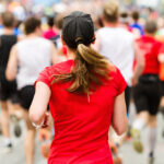 Running crowd at the marathon