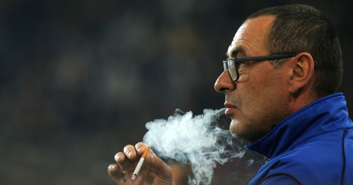 Maurizio Sarri Smoking