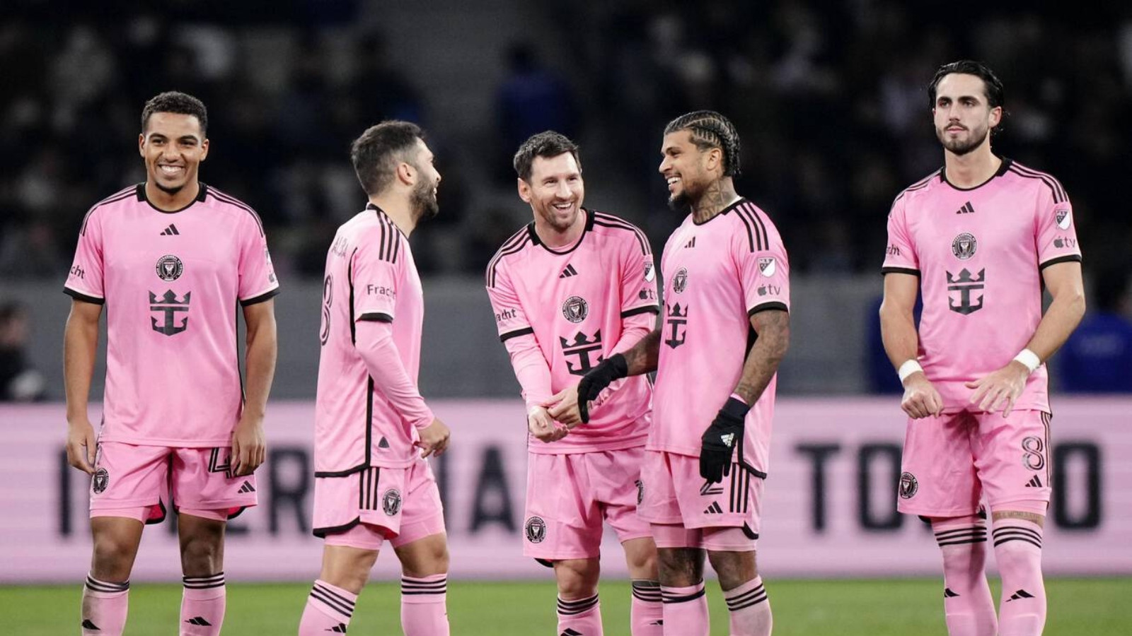 Soccer flamingos Inter Miami looking splendid.