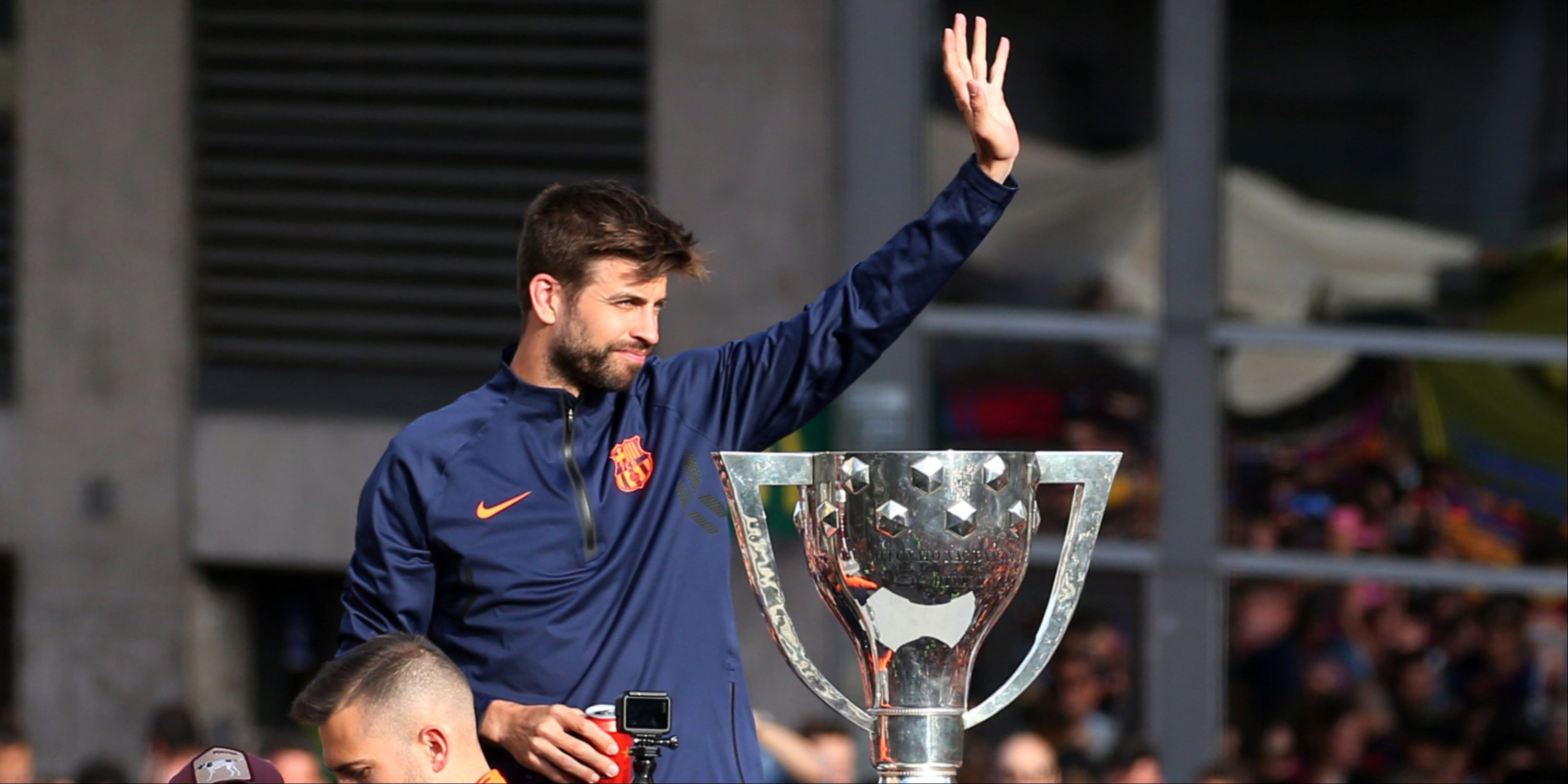 Gerard Pique on the field
