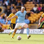 Erling Haaland of Manchester City in action in the Premier League ahead of Wolves vs Manchester City this Saturday, 21st January 2023