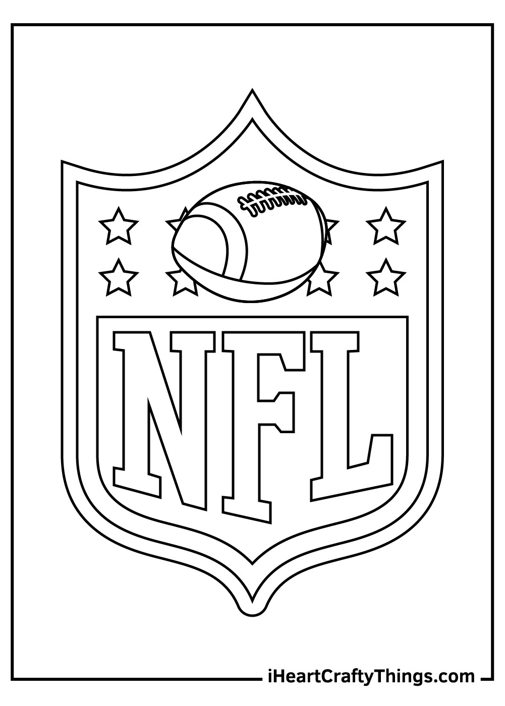 NFL coloring pages free logo 
