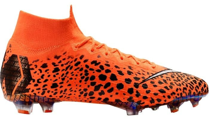 Nike Mercurial Superfly Kim Jones football boots featuring a cheetah-inspired design