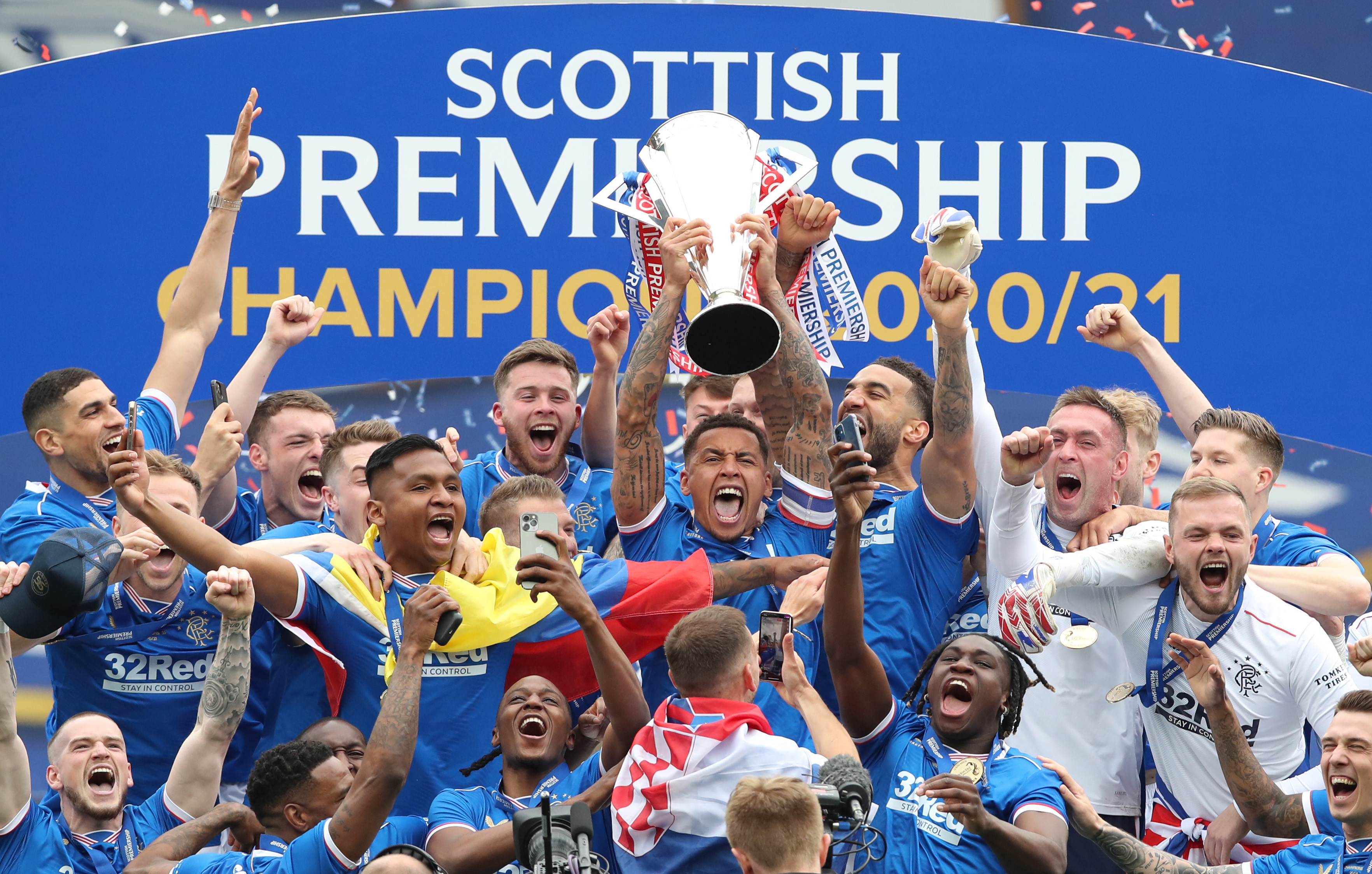 Jermaine Defoe with Rangers