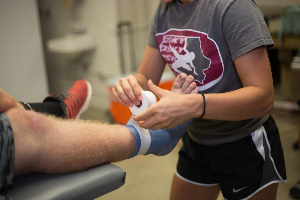 Athletic tape for ankle support