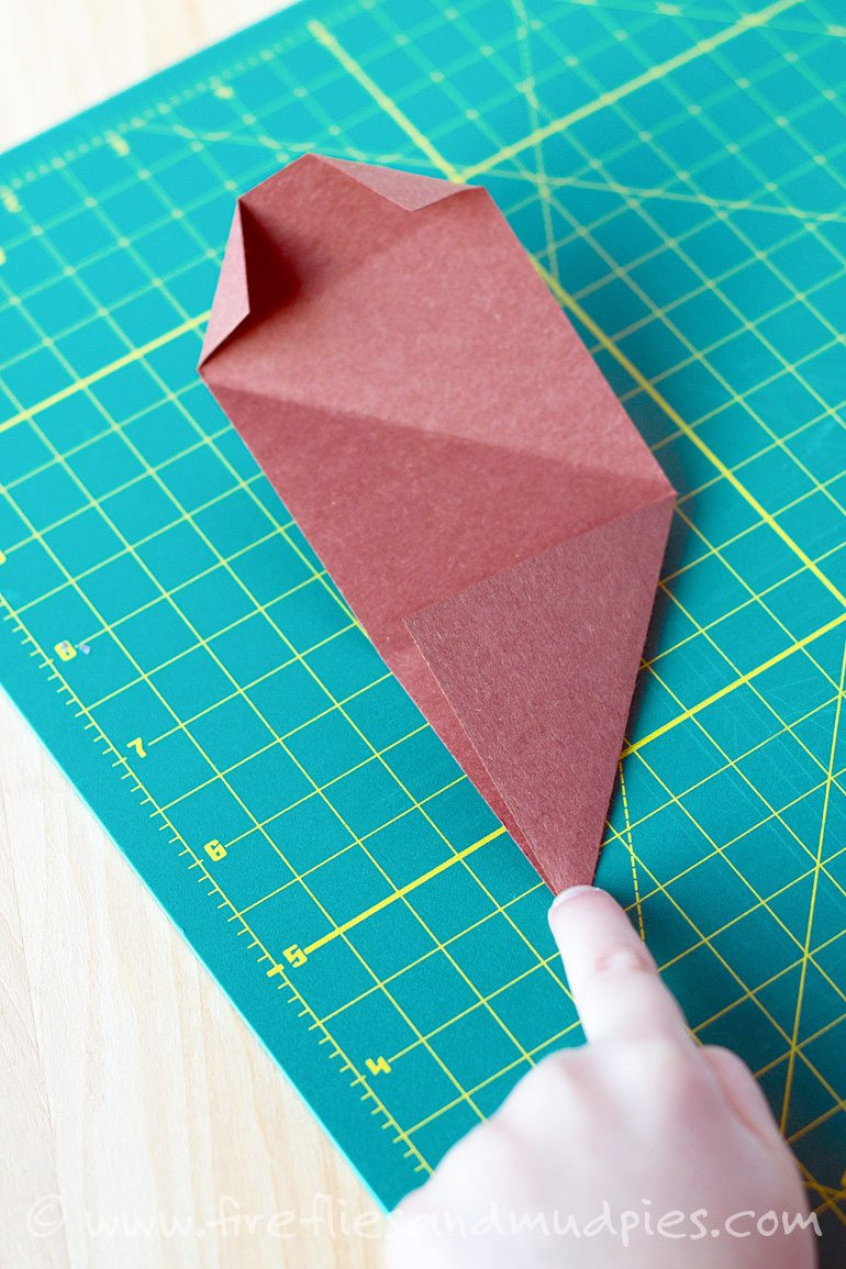 Paper Football Folding Steps: Cut, Fold, Tuck and Draw Laces