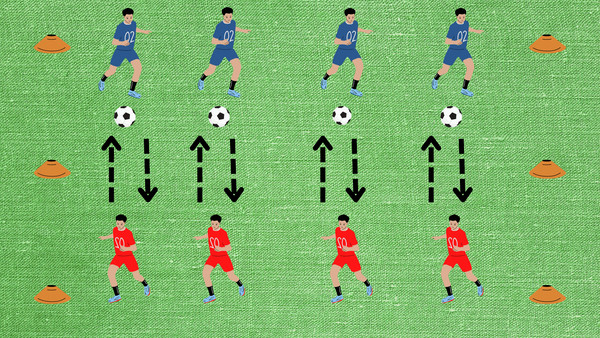 passing warm up drill