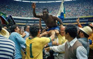 Pele celebrates Brazil