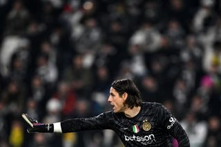 Yann Sommer in action for Inter against Juventus 
