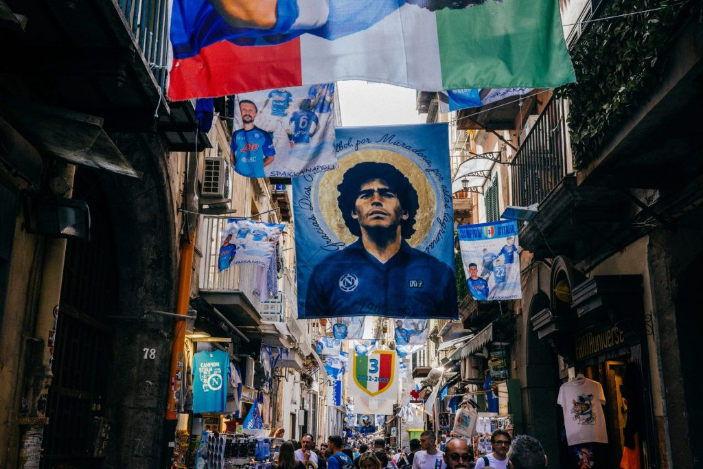 Napoli fans celebrating their 2022-2023 Serie A title