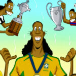 Omar Momani's cartoon illustration of Ronaldinho