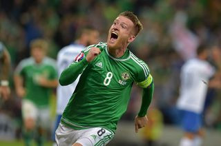 Steven Davis in a Northern Ireland jersey