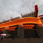 General view outside the stadium prior to the Serie A match between AC Milan and Juventus at Stadio Giuseppe Meazza on November 23, 2024 in Milan, Italy. (Photo by Marco Luzzani/Getty Images)