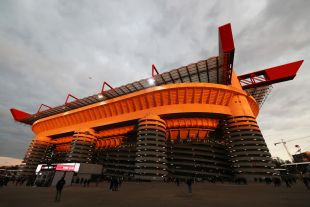 General view outside the stadium prior to the Serie A match between AC Milan and Juventus at Stadio Giuseppe Meazza on November 23, 2024 in Milan, Italy. (Photo by Marco Luzzani/Getty Images)