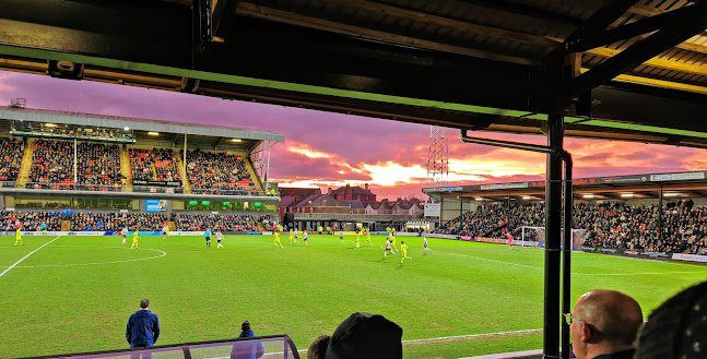 Sunset view at Blundell Park