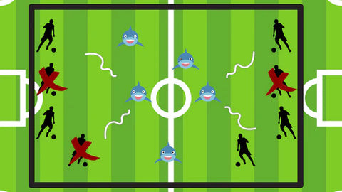 Sharks and Minnows Football Game for Kids