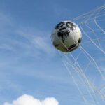 Soccer ball in net
