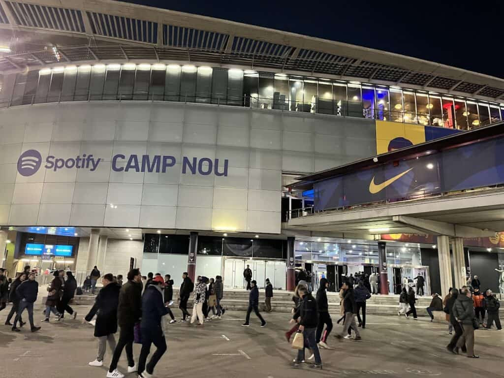 Camp Nou stadium is where the best soccer team in Barcelona plays