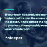 Fantasy Football Points For (PF) Article