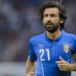 Andrea Pirlo playing for Italy