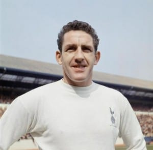 Tottenham Hotspur footballer Dave Mackay April 1967. Pic via Mirrorpix.