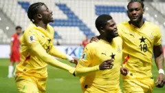 Ghana team celebration