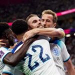 Raheem Sterling celebrates a goal