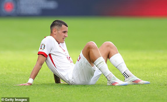 Poland players looking dejected after a loss