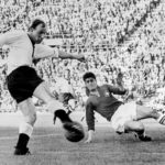 Seeler in action against Switzerland in the 1962 World Cup
