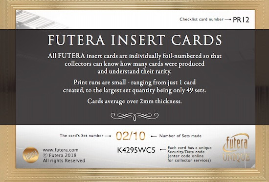 2018 Futera Unique World Football Insert Card