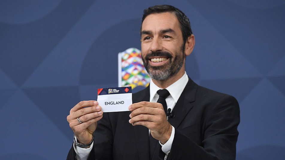 Arsenal legend Robert Pires pulling England out of the 2022-23 UEFA Nations League draw