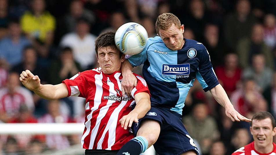 Harry Maguire playing for Sheffield United in 2011