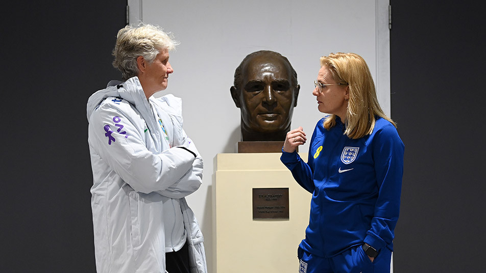 Pia Sundhage and Sarina Wiegman are widely regarded as two of the greatest coaches in women
