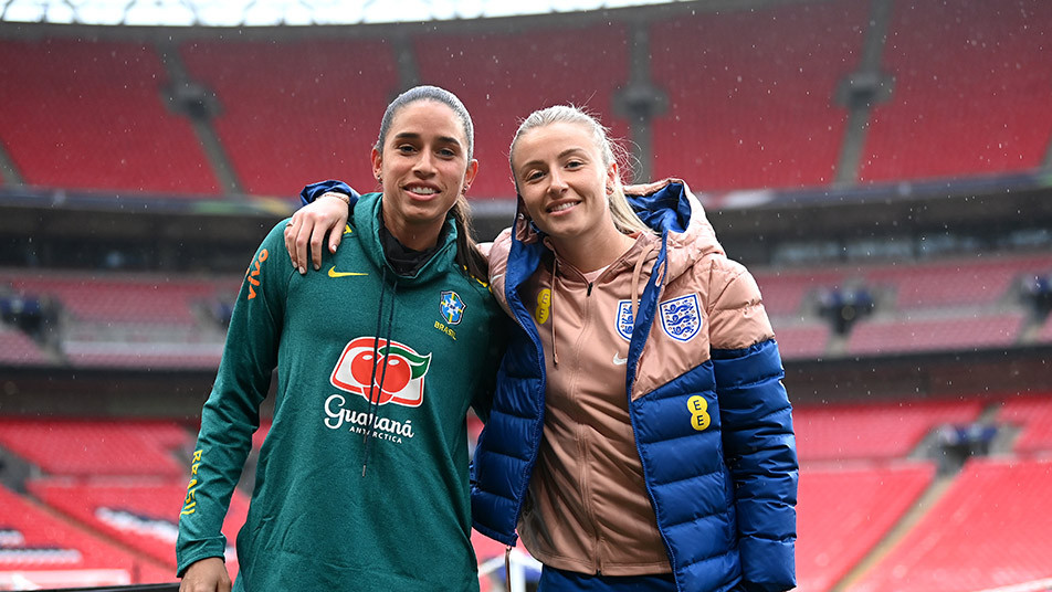 Rafaelle Souza and Leah Williamson have become good friends since the Brazilian joined Arsenal in January 2022