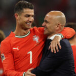 Cristiano Ronaldo playing for Portugal in UEFA Nations League 2025 Final
