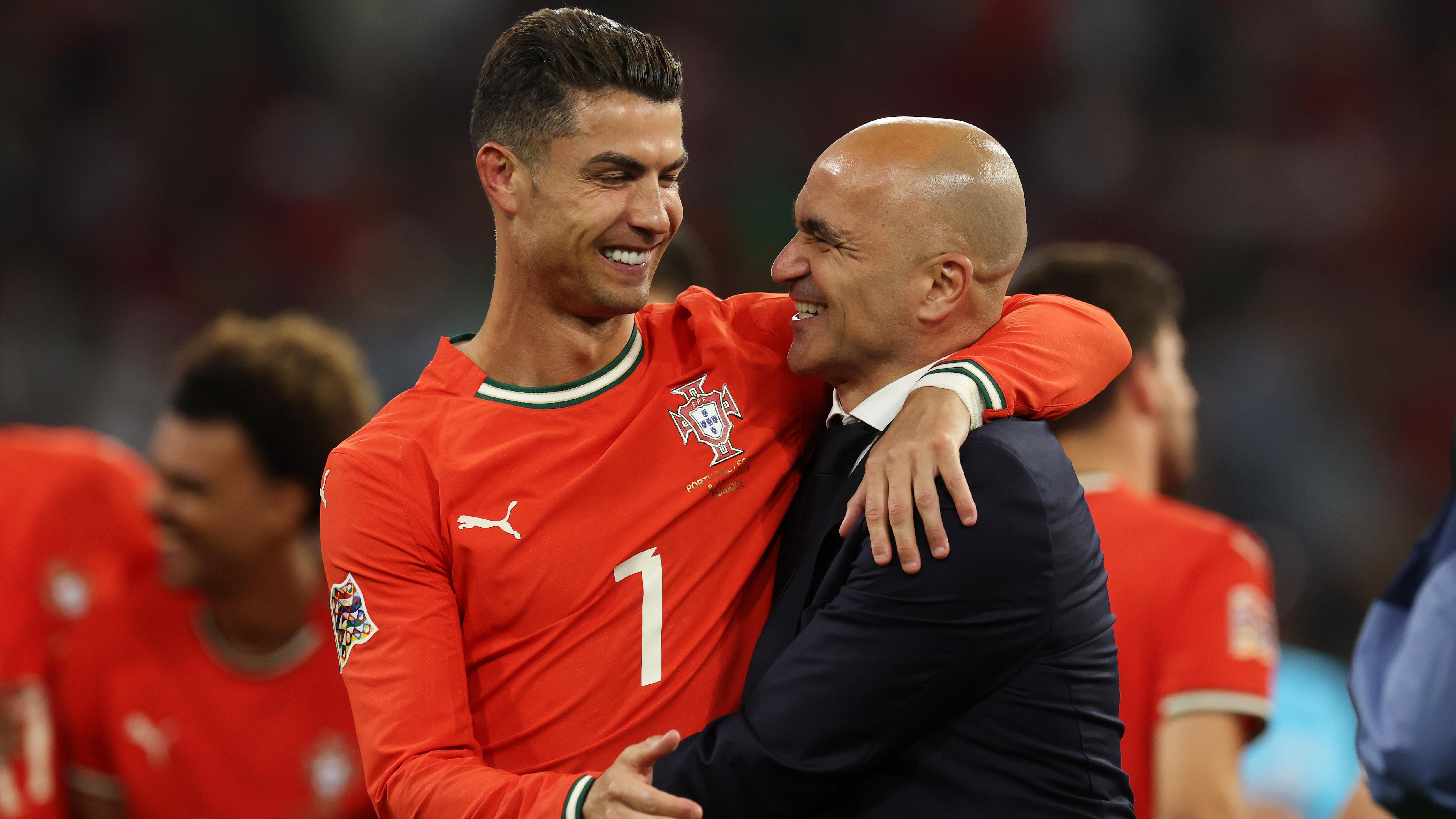 Cristiano Ronaldo playing for Portugal in UEFA Nations League 2025 Final