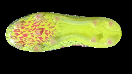 Close-up of the Strikeskin rubber fins on the adidas Predator Elite Laceless